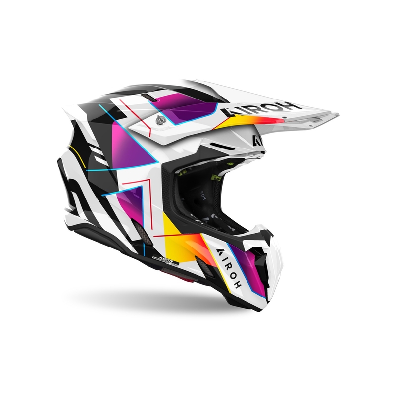 Casco motocross Airoh Twist 3 Rainbow lucido