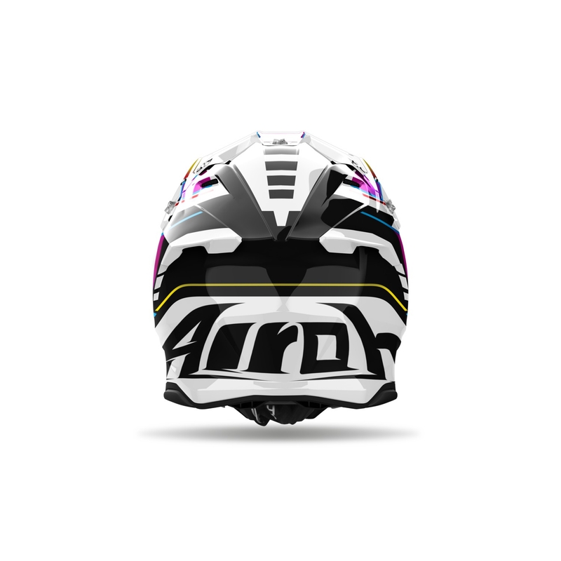 Casco motocross Airoh Twist 3 Rainbow lucido