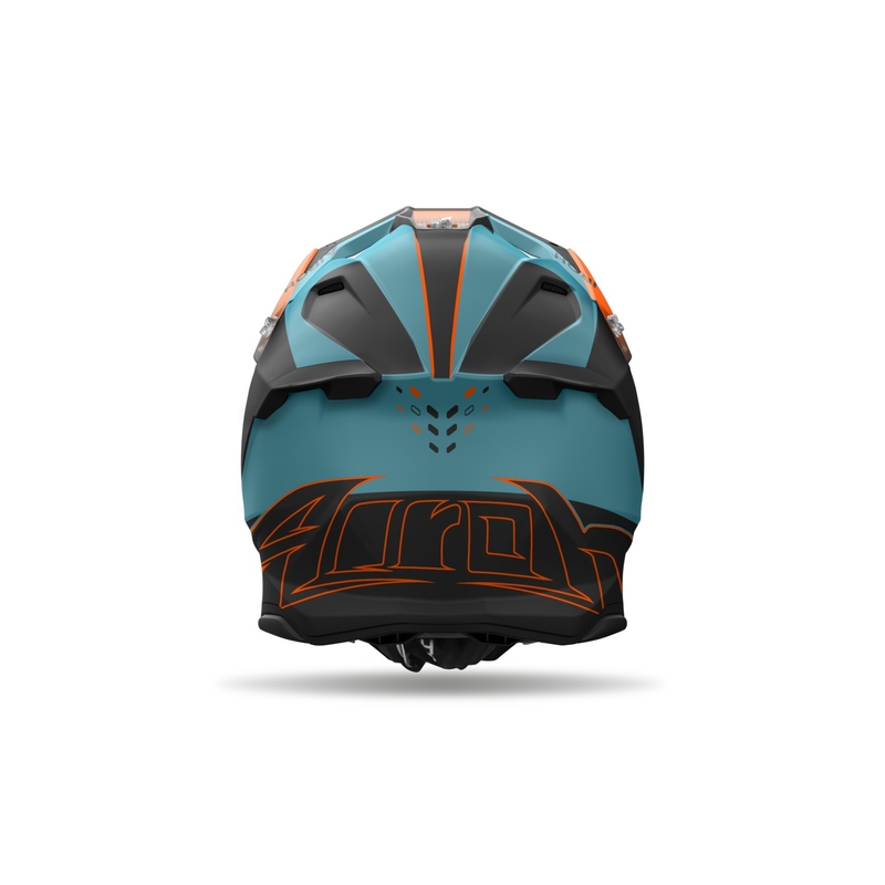 Casco motocross Airoh Twist 3 Shard arancione opaco