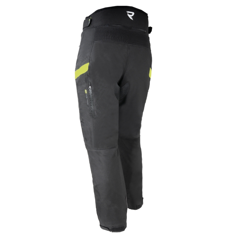 Pantaloni moto Street Racer Vix nero-giallo fluo da donna