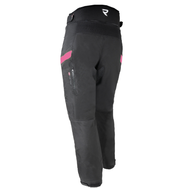Pantaloni da moto Street Racer Vix neri e rosa da donna