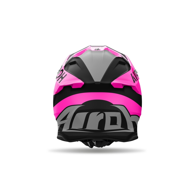 Casco motocross Airoh Twist 3 King rosa opaco