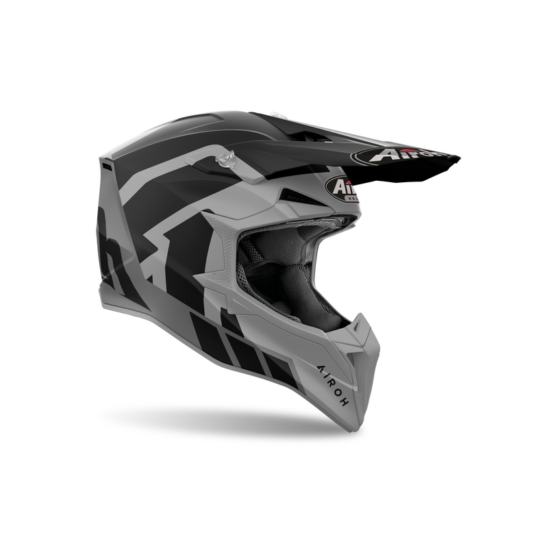 Casco motocross Airoh Wraaap Reloaded antracite opaco