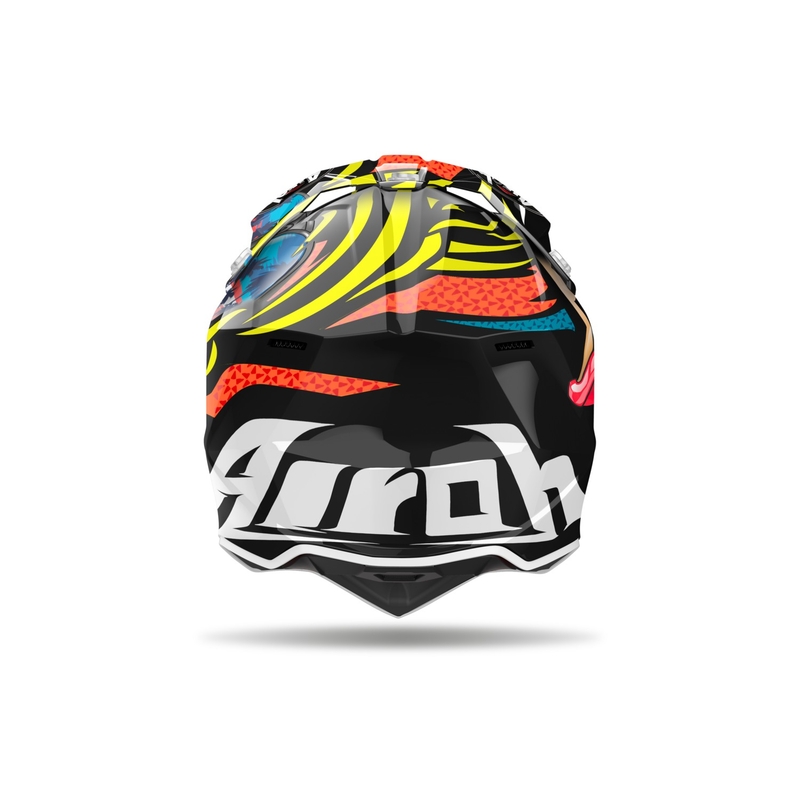 Casco da motocross Airoh Wraaap Lollipop 2024 lucido