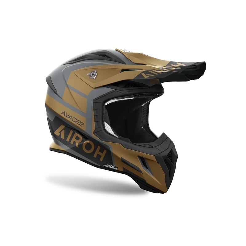 Casco da motocross Airoh Aviator Ace 2 Sake 2024 Oro opaco