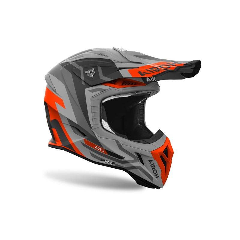 Casco da motocross Airoh Aviator Ace 2 Ground arancione opaco