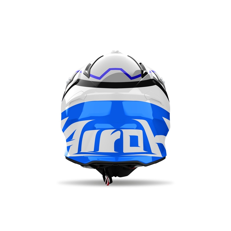 Casco da motocross Airoh Aviator Ace 2 Ground blu lucido