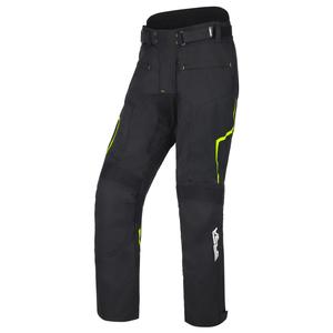 Pantaloni moto RSA Bolt nero-bianco-giallo fluo