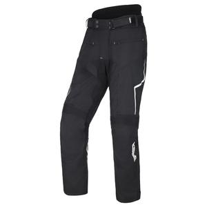 Pantaloni da moto RSA Bolt bianchi e neri