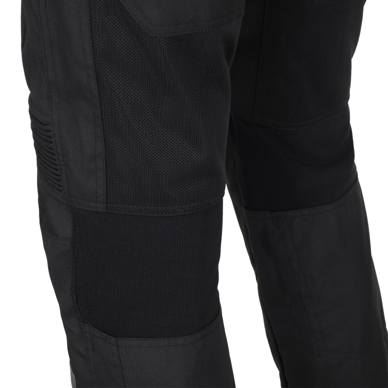 Pantaloni da moto da donna RSA Bolt Nero-Bianco-Giallo Fluo