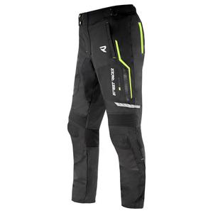 Pantaloni da moto Street Racer Flex EVO nero-giallo fluo