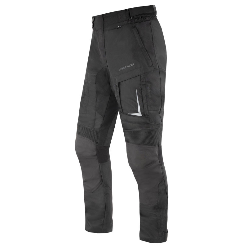 Street Racer Hilax Pantaloni moto accorciati Nero