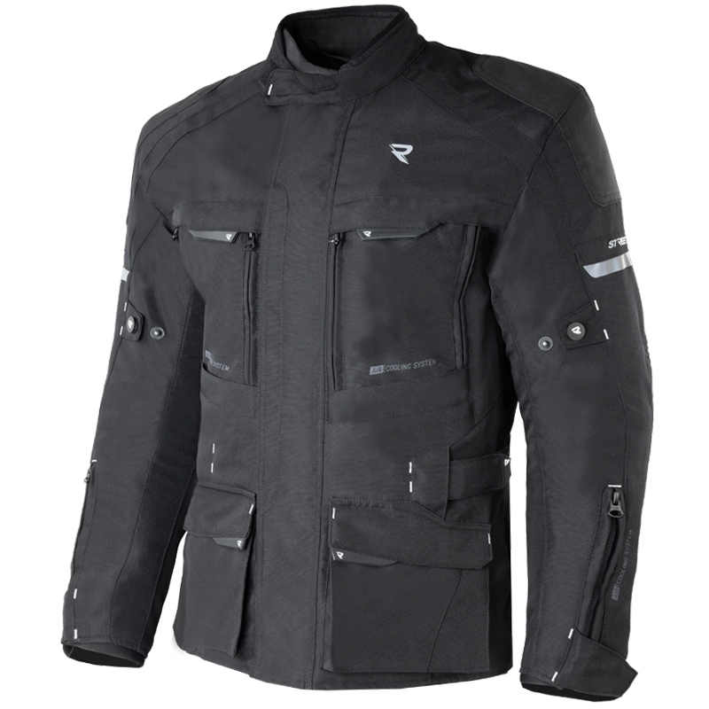 Giacca da motociclista Street Racer Rocket nera