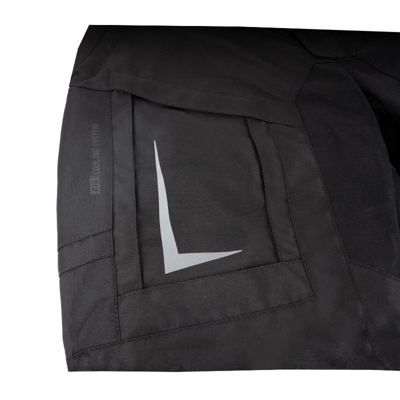 Street Racer Hilax Pantaloni moto accorciati Nero