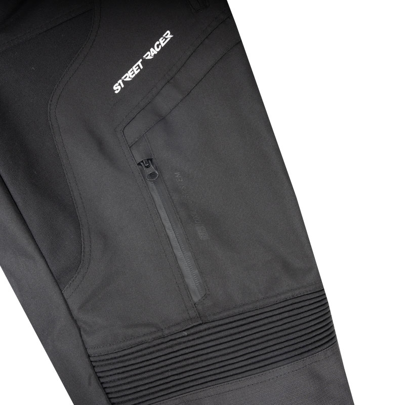 Pantaloni moto Street Racer Vix neri