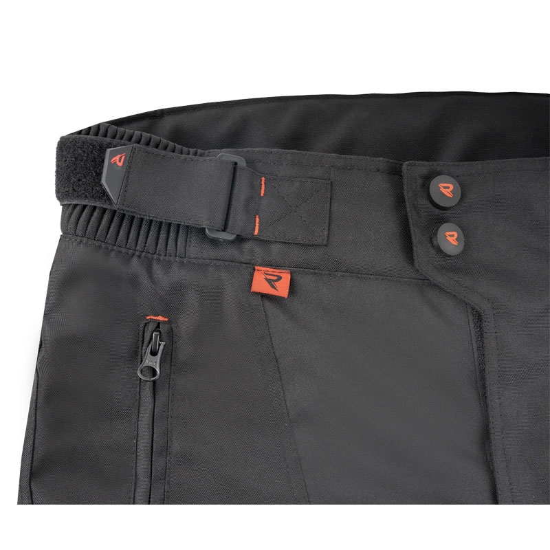 Pantaloni da moto Street Racer Vix neri e rossi