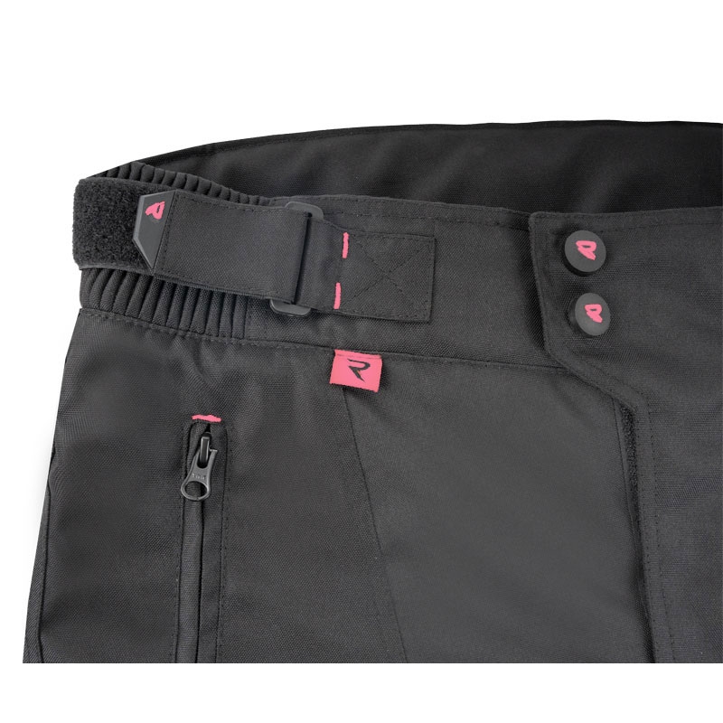 Pantaloni da moto Street Racer Vix neri e rosa da donna