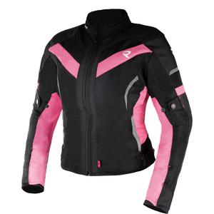 Giacca moto donna Street Racer Betty II Air nera e rosa