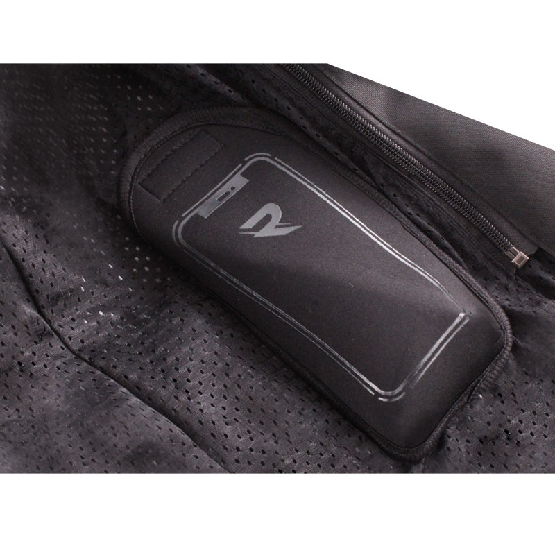 Giacca da moto da donna Street Racer Betty II Air nero-rosa