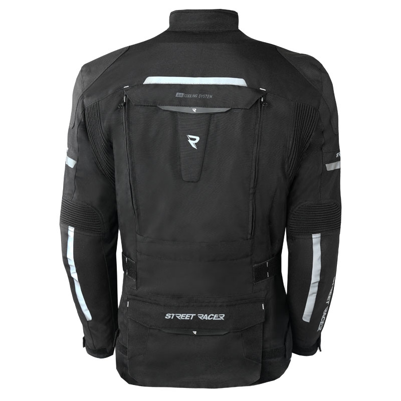 Giacca da motociclista Street Racer Rocket nera