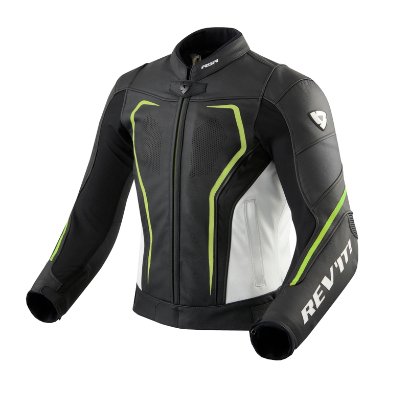Giacca da moto Revit Vertex GT nero-giallo fluo Saldi