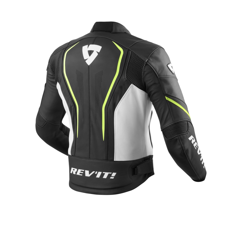 Giacca da moto Revit Vertex GT nero-giallo fluo Saldi