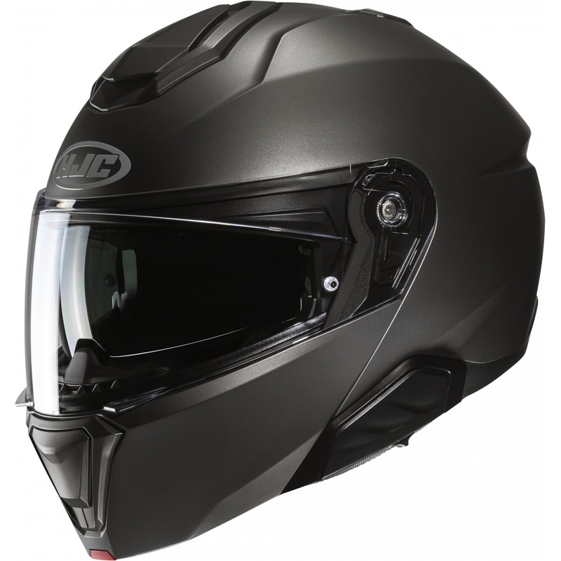 Casco moto HJC i91 Solid semi piatto in titanio flip-up