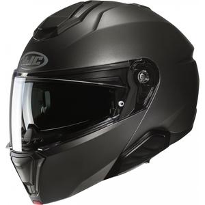 Casco moto HJC i91 Solid semi piatto in titanio flip-up