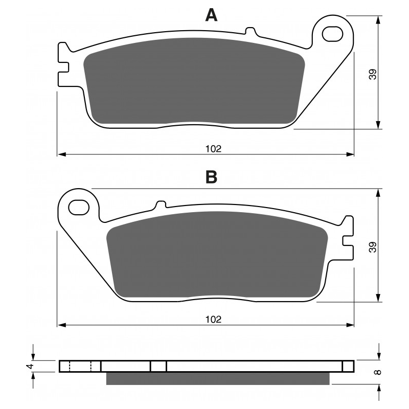 Brzdové destičky GOLDFREN AD