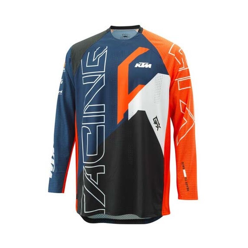 Maglia da motocross KTM Gravity-FX Replica nero-blu-arancio Saldi