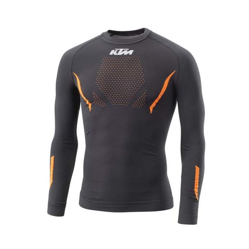 Maglietta funzionale KTM Summer Performence Long nero-arancio