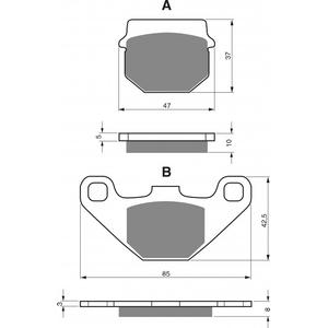 Brzdové destičky GOLDFREN AD