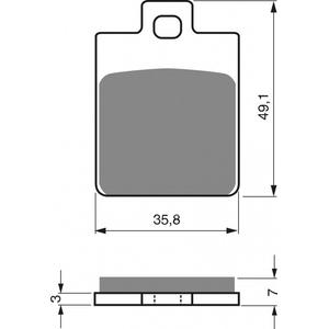 Brzdové destičky GOLDFREN S3