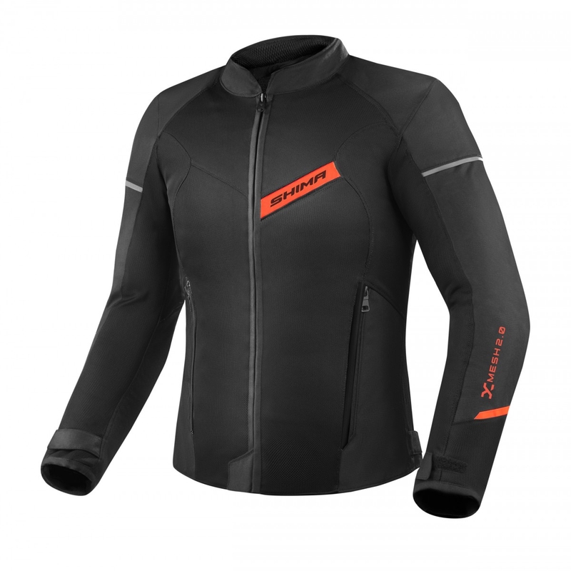Giacca da moto Shima X-MESH 2.0 nero-rosso