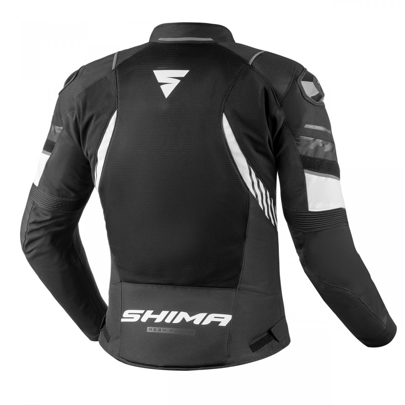 Giacca da moto Shima MESHPRO 2.0 bianco e nero