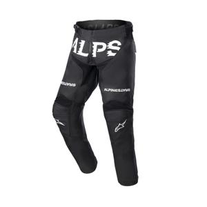 Pantaloni da motocross Alpinestars Racer Found Kids nero-bianco