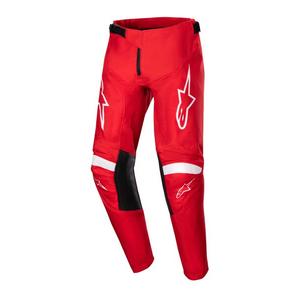 Alpinestars Racer Lurv 2024 Bambini Pantaloni da motocross Rosso e Bianco