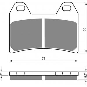 Brzdové destičky GOLDFREN S33 STREET FRONT