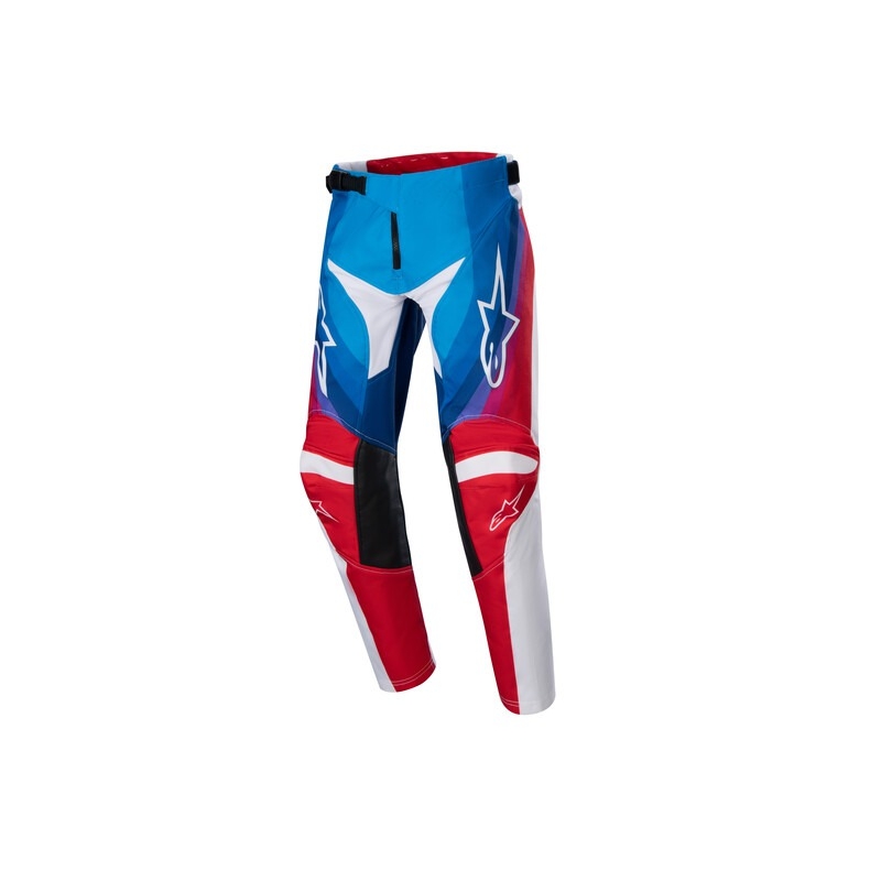Alpinestars Racer Pneuma 2024 Bambini Pantaloni Motocross Bianco-Blu-Rosso