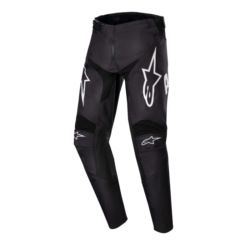 Dětské motokrosové kalhoty Alpinestars Racer Hana 2024 černo-bílé