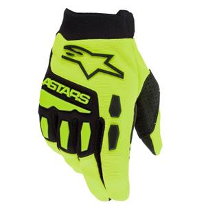 Guanti da motocross Alpinestars Full Bore Kids Giallo Fluo-Nero