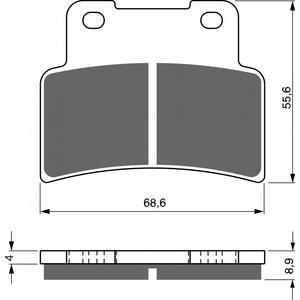 Brzdové destičky GOLDFREN S33 STREET FRONT