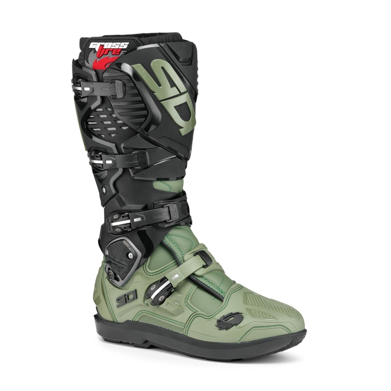 Stivali da moto SIDI CROSSFIRE 3 SRS verde-nero