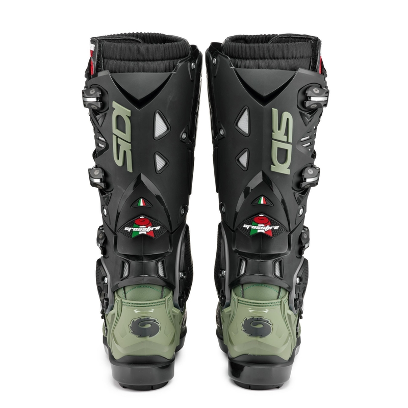 Stivali da moto SIDI CROSSFIRE 3 SRS verde-nero