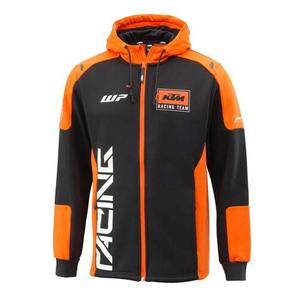 Felpa con cappuccio KTM Team Zip nero-arancio
