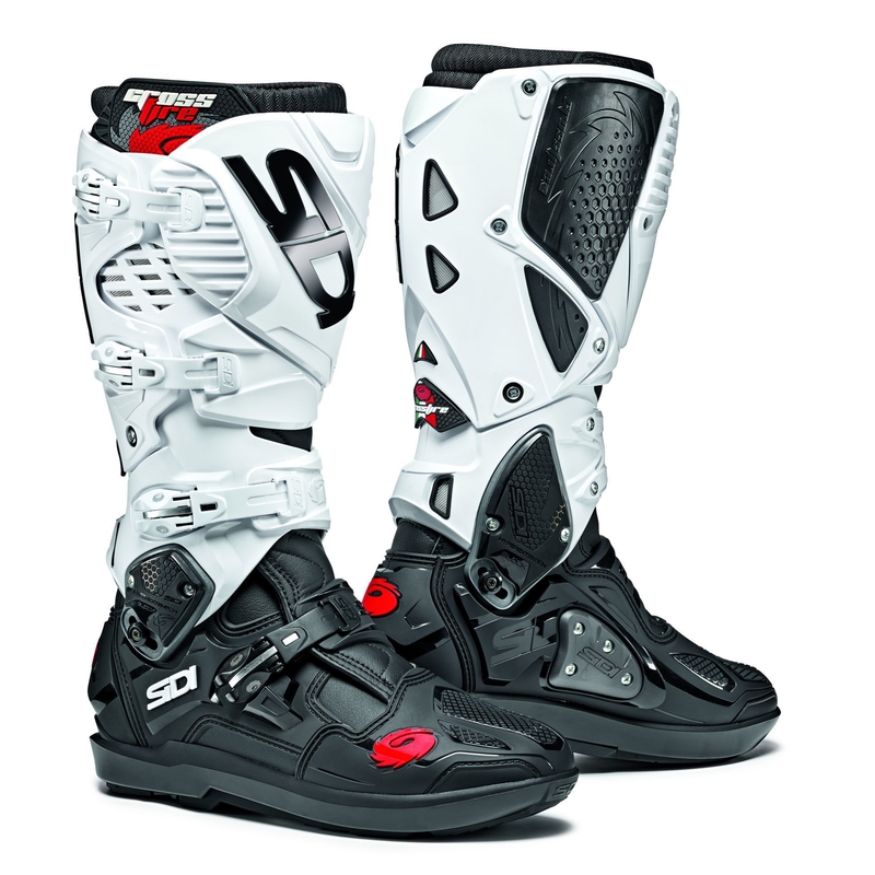Stivali da moto SIDI CROSSFIRE 3 SRS bianco e nero