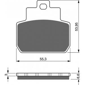 Brzdové destičky GOLDFREN AD
