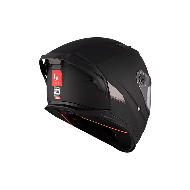 MT BRAKER SV SOLID A1 casco moto integrale nero lucido