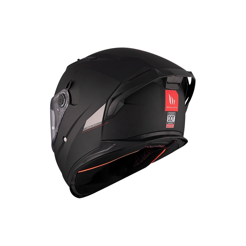 MT BRAKER SV SOLID A1 casco moto integrale nero lucido