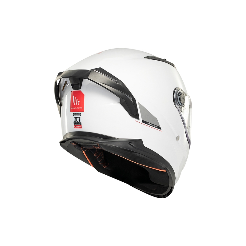 MT BRAKER SV SOLID A0 casco moto integrale bianco
